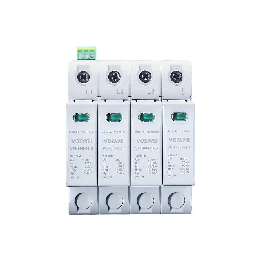 VPH888-12.5 (T1+T2) Serisi Tip 1+2 AC Aşırı Gerilim Koruma Cihazı (SPD)